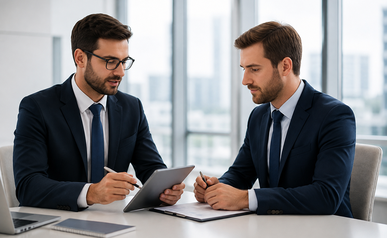 Financial advisor meeting